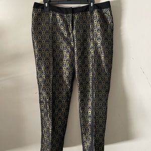 WORTHINGTON business/Church pants. Black with gold. Pantsuit. Ladies size 14